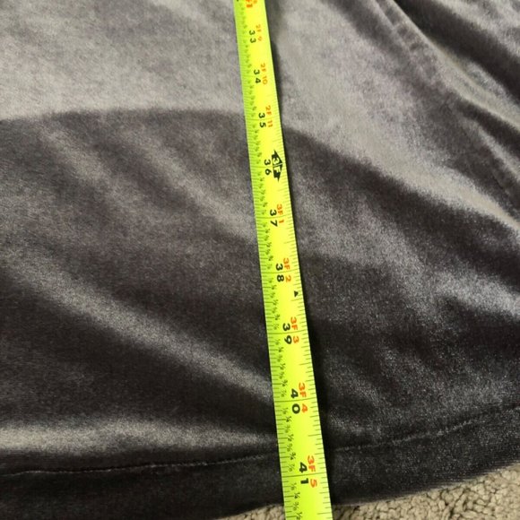 Lands End Plus 1X‎ 16W-18W Velour Dress Gray - Picture 7 of 10